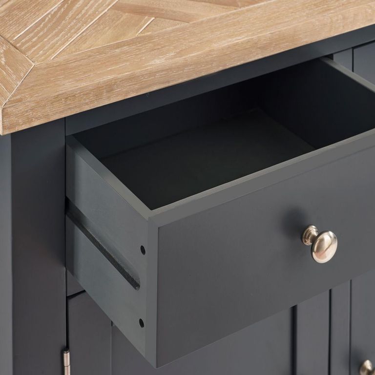 Bordeaux Sideboard - 3 Door - Medium - Grey