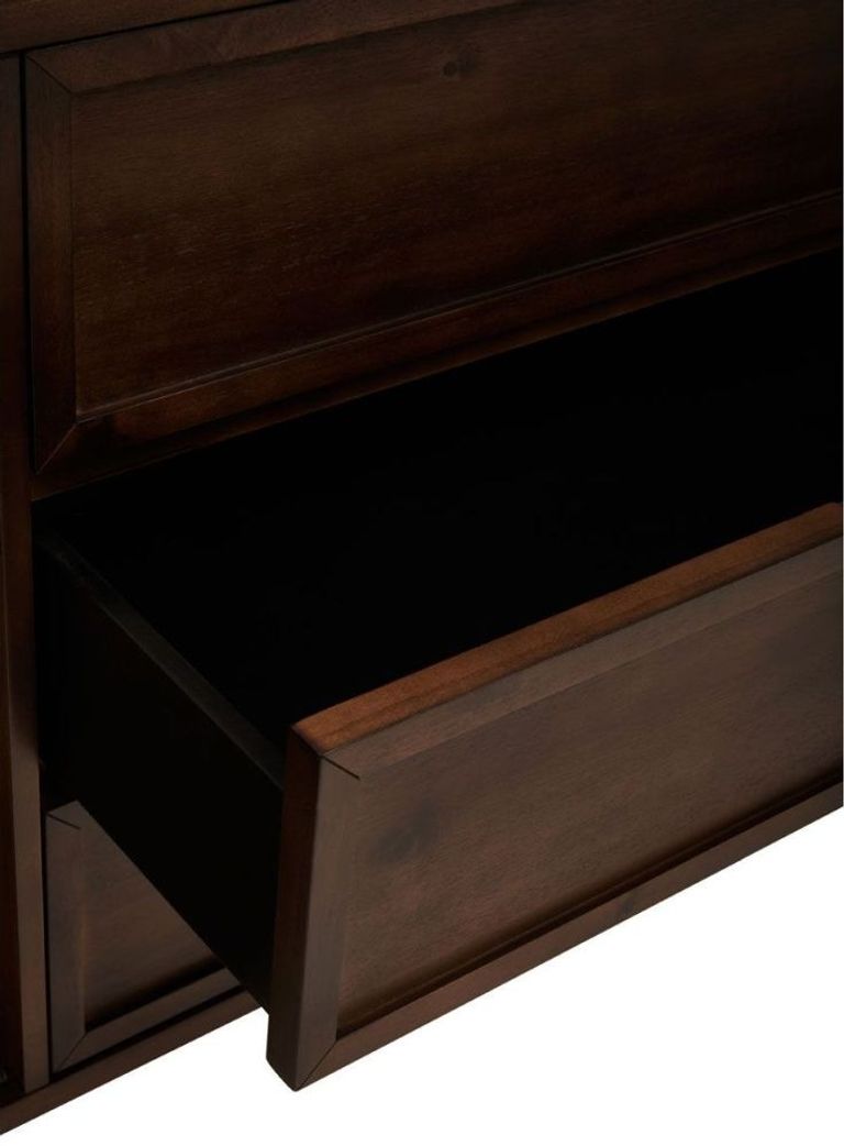 Brando Sideboard - Herringbone - 2 Door - Extra Large - 180cm - Dark Brown
