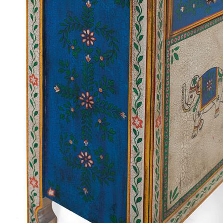 Bruci Sideboard - Mango Wood - Painted - 3 Door - Medium - 150cm