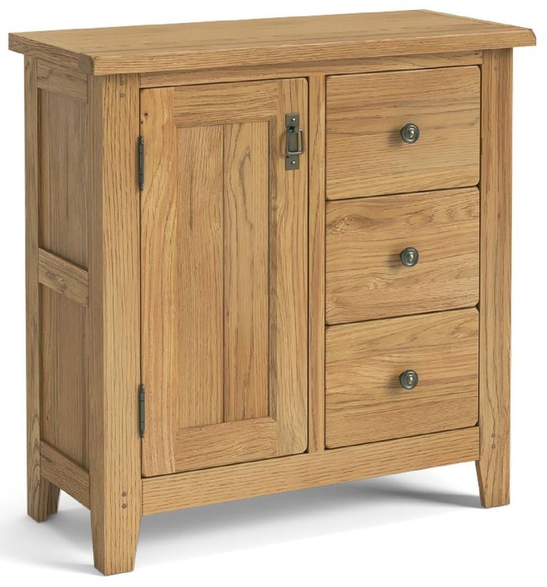 Burford Small Sideboard - 85cm - 1 Door - Oak