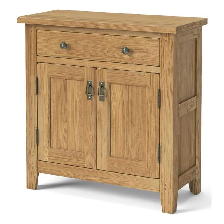 Burford Small Sideboard - 85cm - 2 Door - Oak