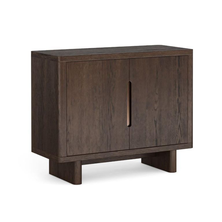 California Sideboard - 2 Door Small - 105cm - Dark Oak