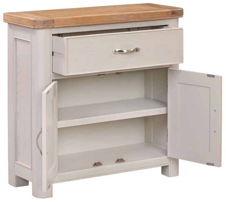 Clarion Sideboard - 2 Door - Compact - 80cm - Oak and Grey