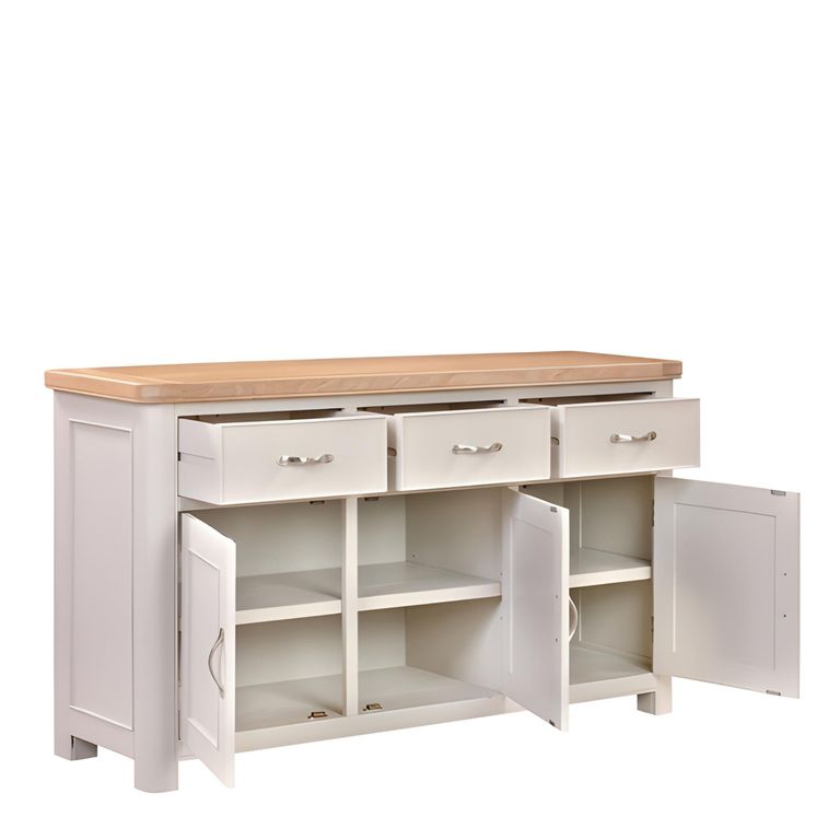 Clarion Sideboard - 3 Door - Medium - 150cm - Oak and Grey
