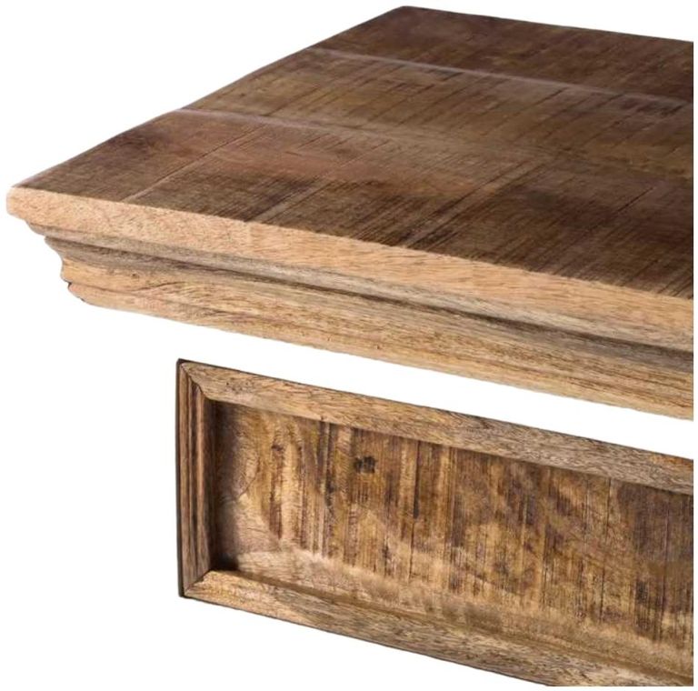 Coastal White and Wood 80cm Compact Sideboard