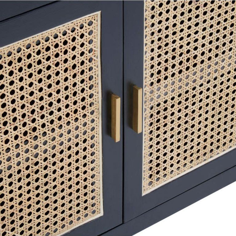 Corso Sideboard - 3 Door - Medium - Black Birchwood - 150cm