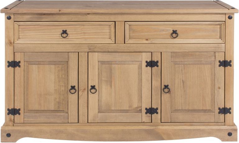 Corona Pine Mexican 3 Door Medium Sideboard