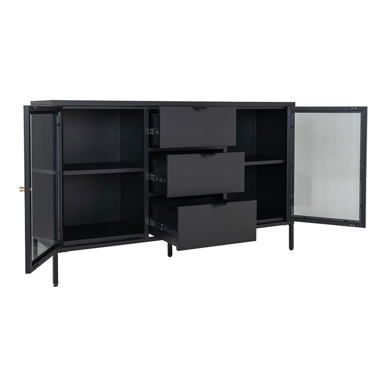 Dalby Sideboard - 2 Door - 140cm - Metal - Black