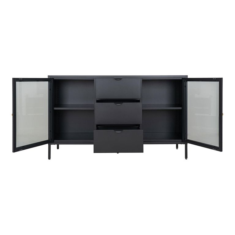 Dalby Sideboard - 2 Door - 140cm - Metal - Black