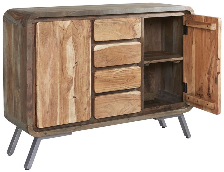 Dalhousie Industrial Acacia Wood 120cm Small Sideboard