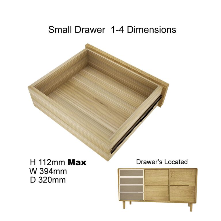 Scandic Sideboard - Medium - 135cm - Oak