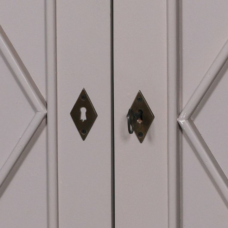 Distressed Mahogany Wood Sideboard - 4 Door - Extra Large