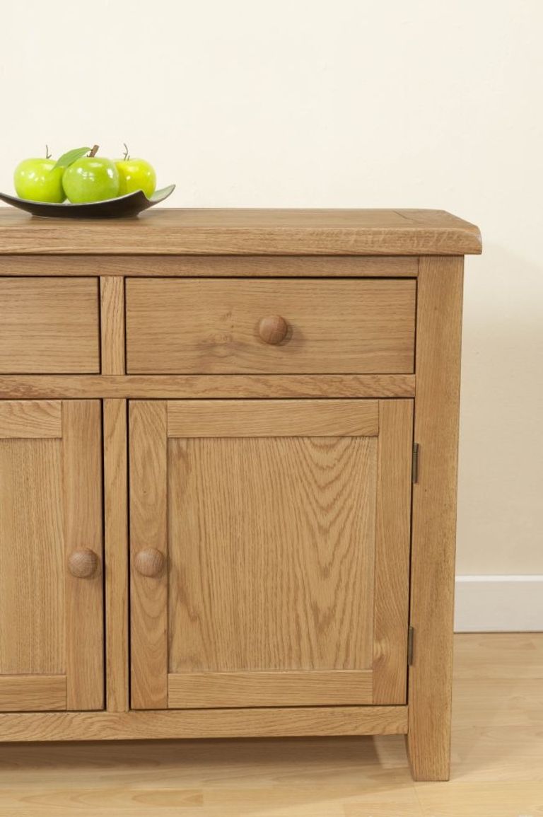 Dorset Sideboard - 2 Door - Medium - 96cm - Oak