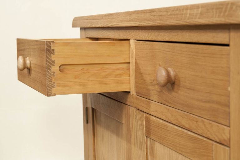 Dorset Sideboard - 2 Door - Medium - 96cm - Oak