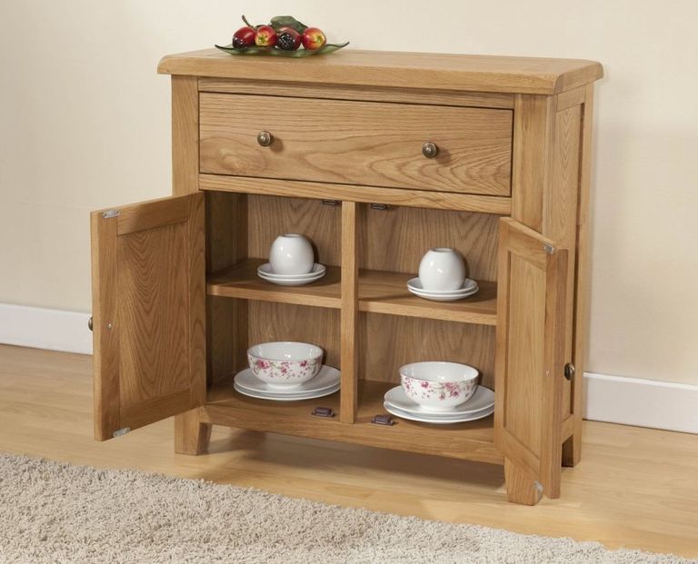 Dorset Sideboard - 2 Door - Small - 80cm - Oak