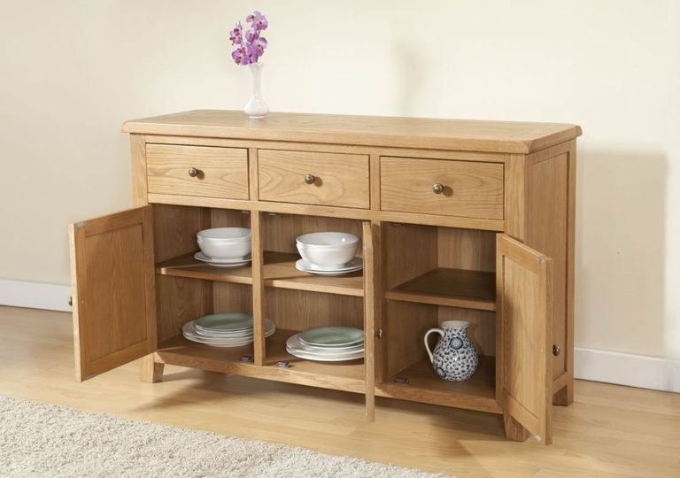 Dorset Sideboard - 3 Door - Large - 137cm - Oak