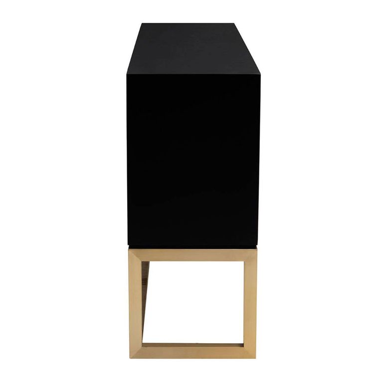 Dumas Sideboard - 4 Door - Large - Black and White - 170cm