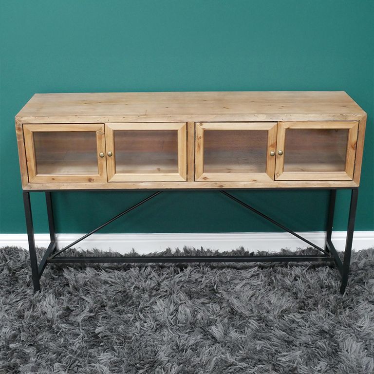 Sideboard - Fir Wood - 4 Door - Medium