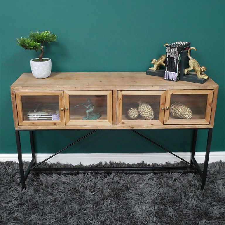 Sideboard - Fir Wood - 4 Door - Medium