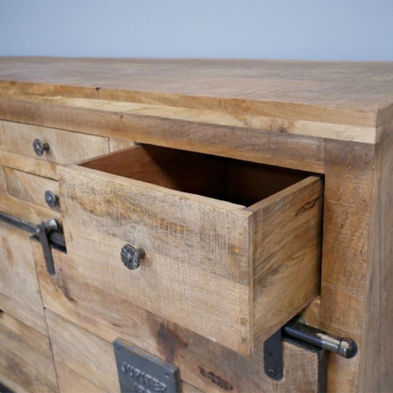 Sideboard - Mango Wood - 2 Sliding Doors - Large