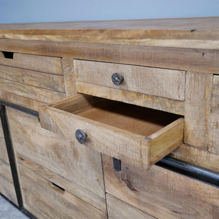 Sideboard - Mango Wood - 2 Sliding Doors - Large