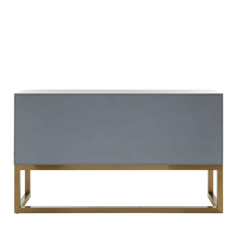 Duvali Sideboard - 3 Door - Medium - Silver and Gold - 150cm