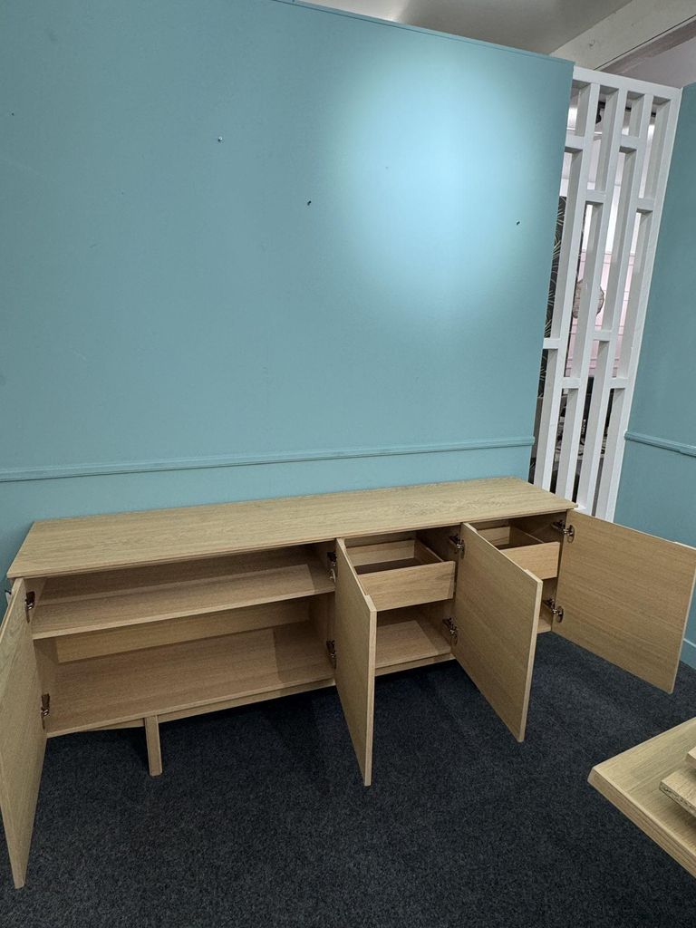 Sideboard - 4 Door - Oak - SM306 - EX Display