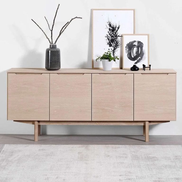 Sideboard - 4 Door - Oak - SM306 - EX Display