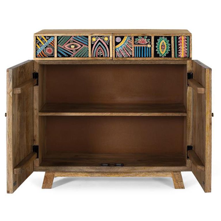 Emelia Sideboard - Mango Wood - Painted - 2 Door - Small - 80cm