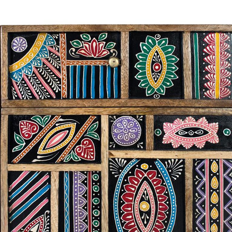 Emelia Sideboard - Mango Wood - Painted - 2 Door - Small - 80cm