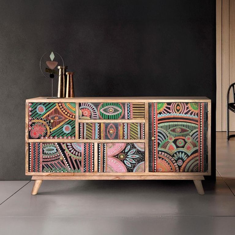 Emelia Sideboard - Mango Wood - Painted - Medium - 100cm