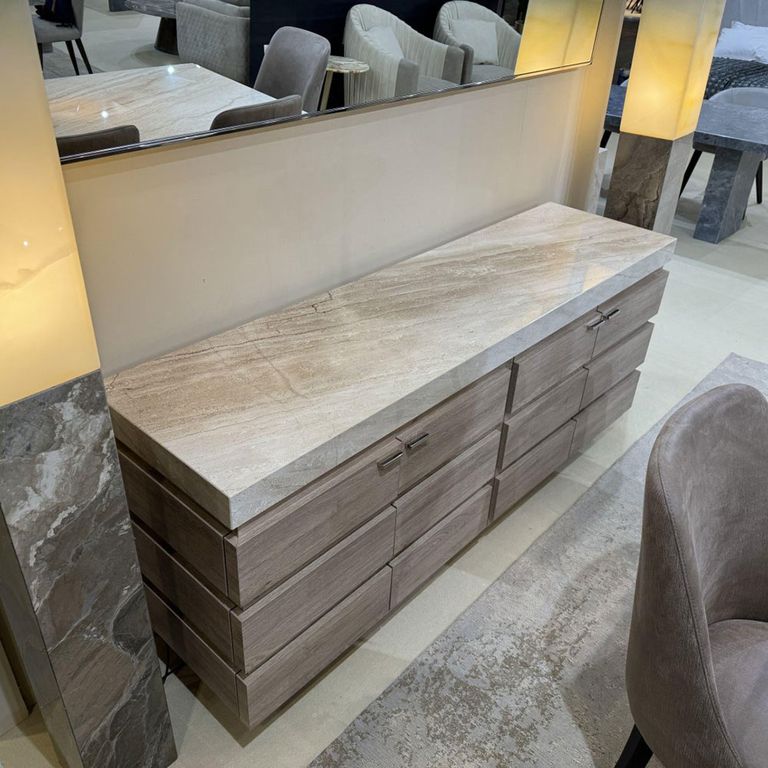 Goya Sideboard - Marble Top - 4 Door - Extra Large - 190cm - Variation Available