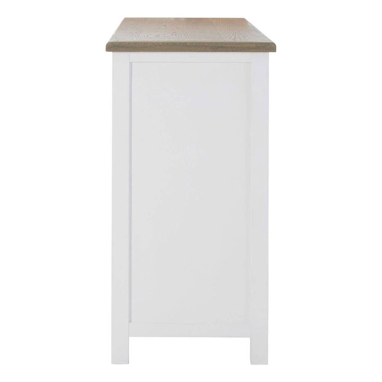 Hampstead Sideboard - 4 Door - Large - White and Oak - 180cm