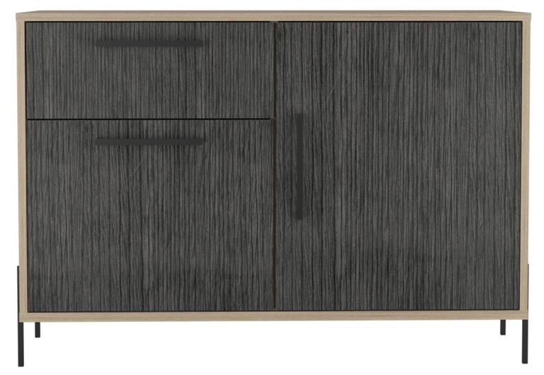 Harvard Grey Wood Effect 2 Door Small Sideboard