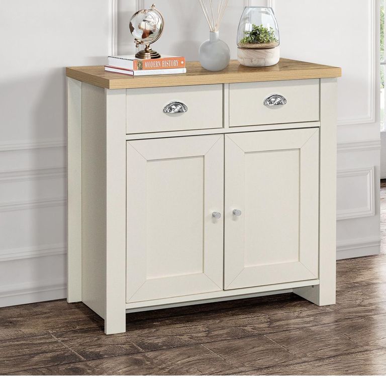 Highgate Small Sideboard - 2 Door - Cream Painted