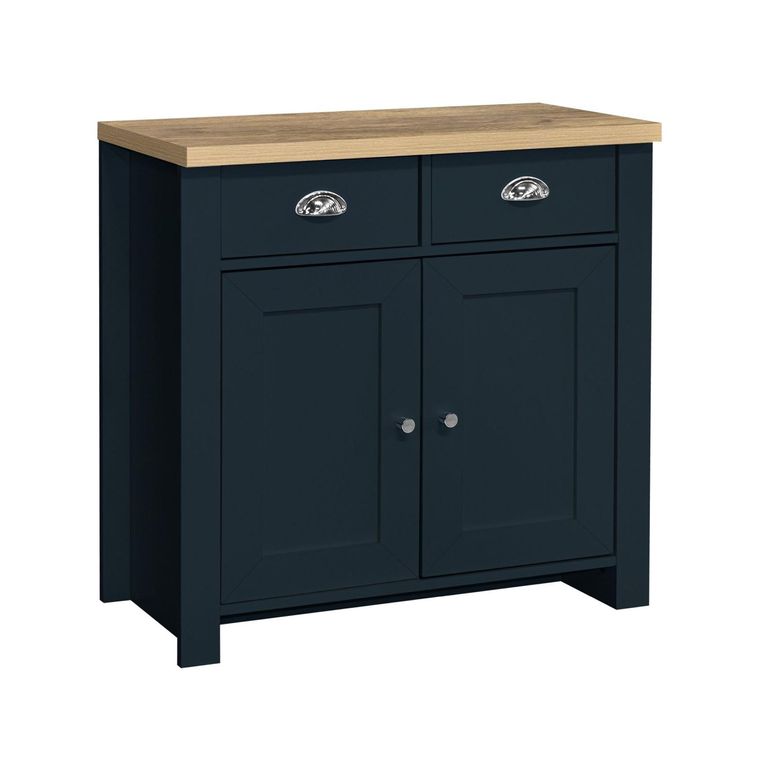 Highgate Small Sideboard - 2 Door - Navy Blue Painted