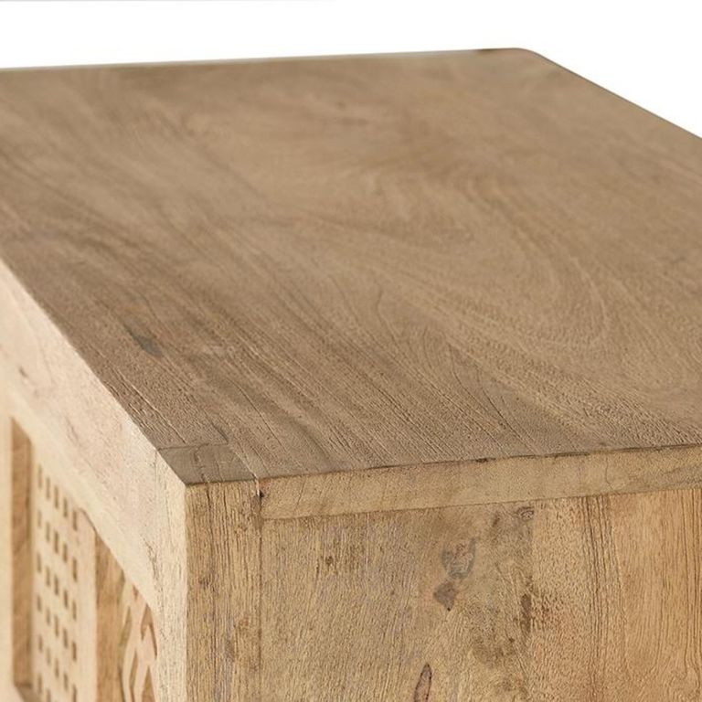 Hiram Sideboard - Carved Mango Wood - 2 Door - Small - 90cm