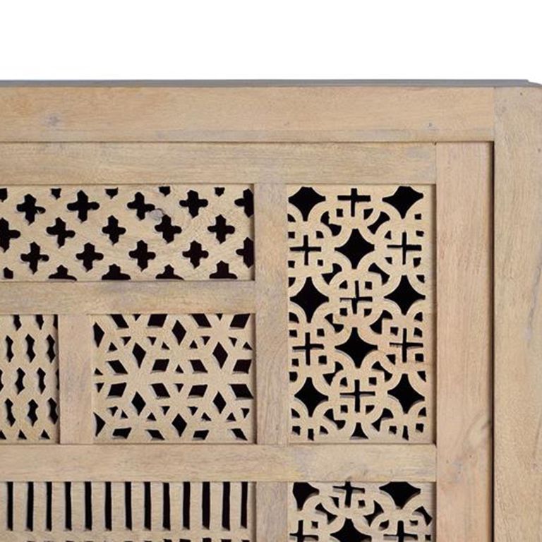 Hiram Sideboard - Carved Mango Wood - 3 Door - Extra Large - 190cm