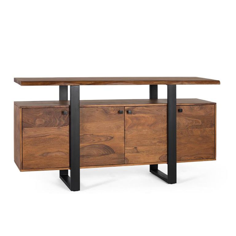 Hoteshi Sideboard - Walnut Rosewood - 4 Door - Large - 175cm
