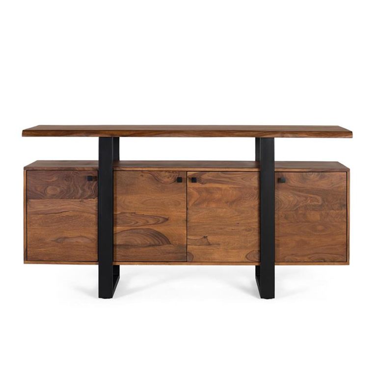 Hoteshi Sideboard - Walnut Rosewood - 4 Door - Large - 175cm