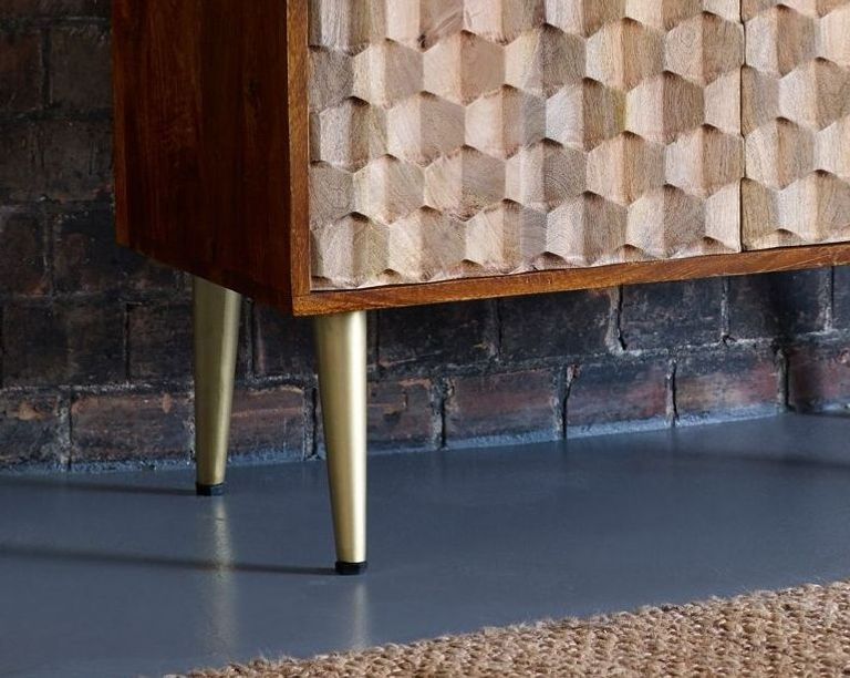 Imphal Mango Wood Geomatric 85cm Small Sideboard