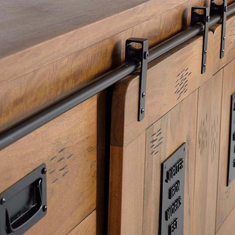 Iron Works Sideboard - Mango Wood - 2 Door - Large - 165cm