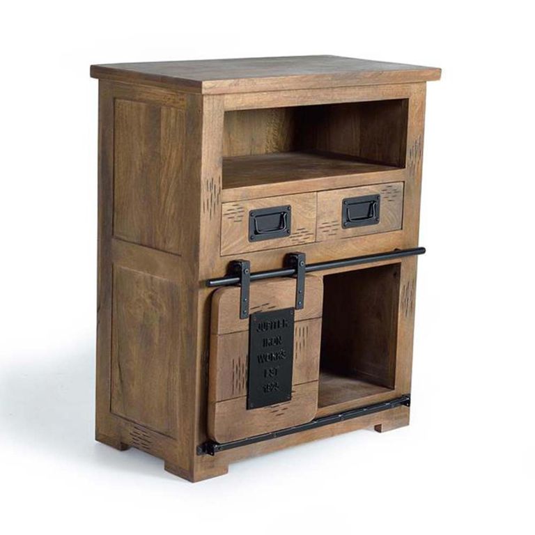 Iron Works Sideboard - Mango Wood - Small - 75cm