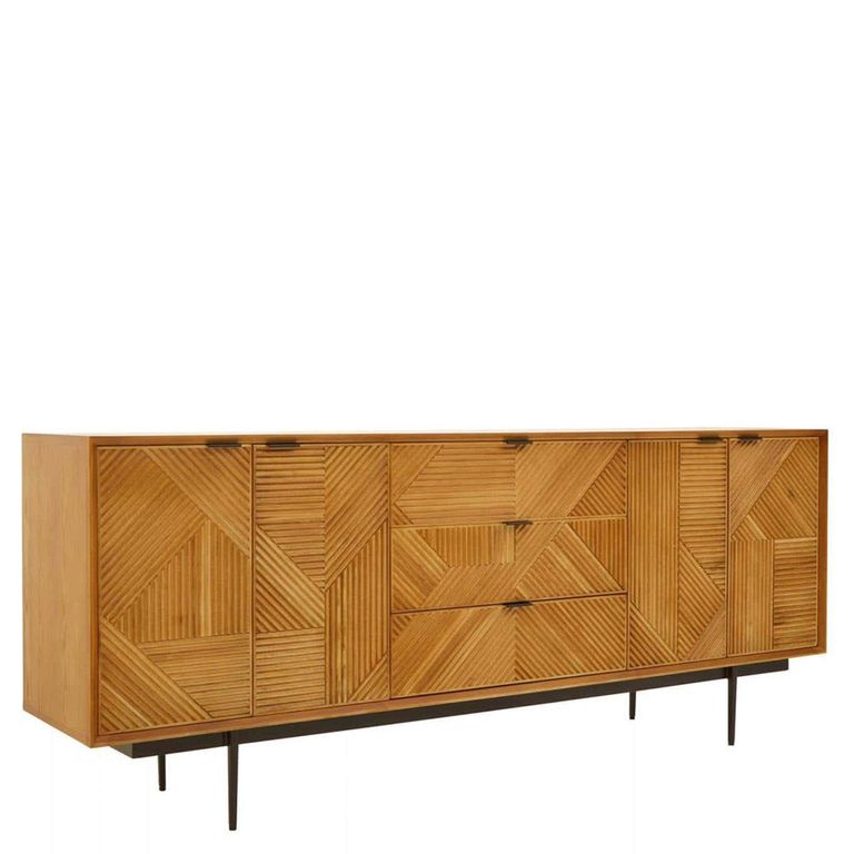 Jakara Sideboard - 4 Door - Extra Large - 200cm - Natural Wood