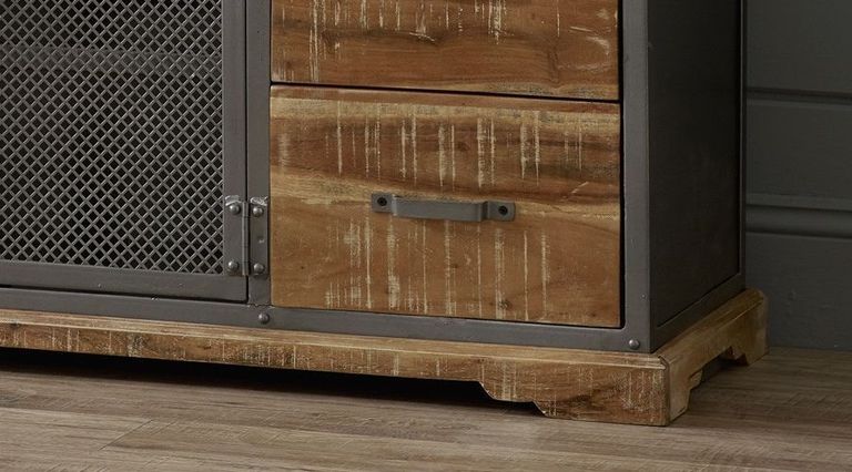 Jammu Industrial 125cm Medium Sideboard - 2 Doors