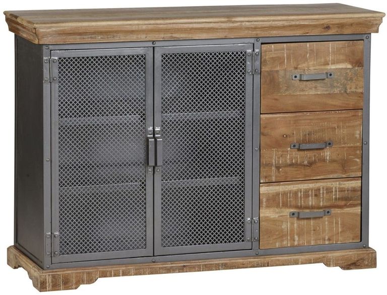 Jammu Industrial 125cm Medium Sideboard - 2 Doors