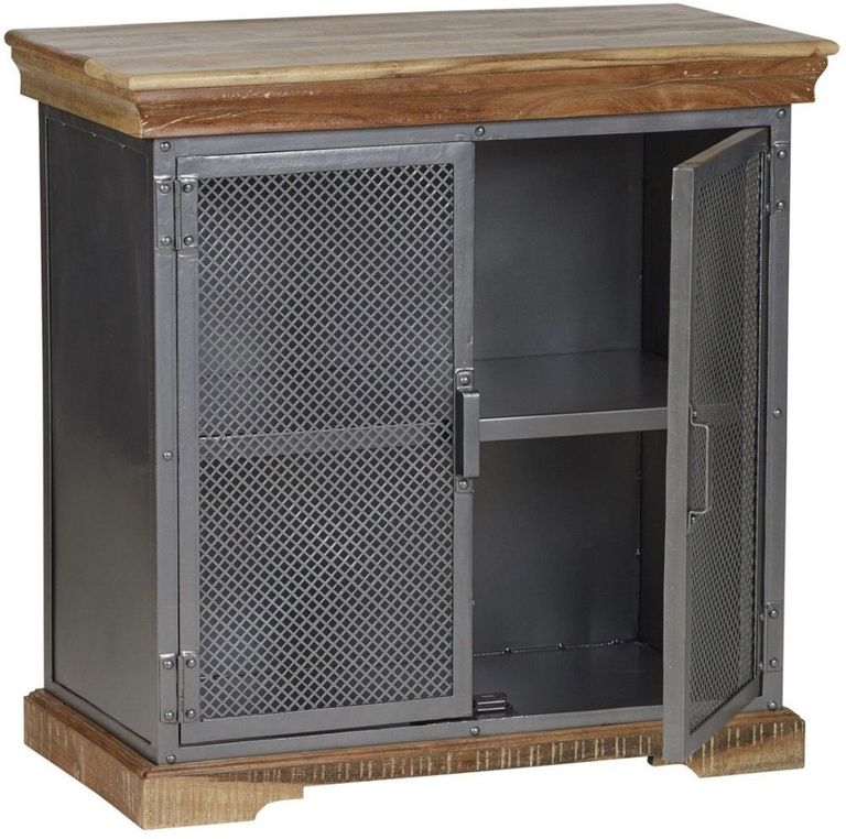 Jammu Industrial 85cm Small Sideboard - 2 Doors