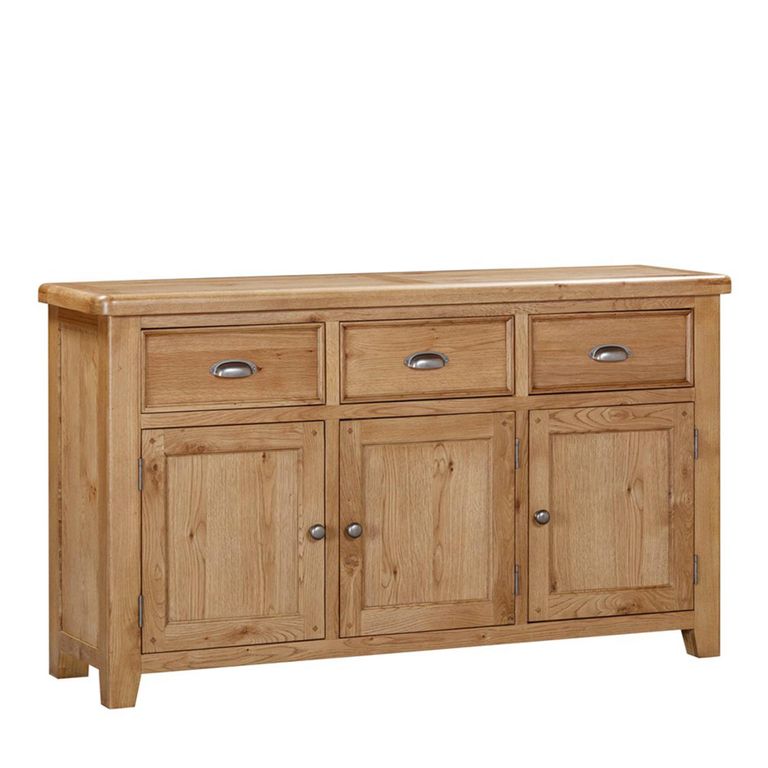 Janelle Sideboard - 3 Door - Medium - 150cm - Rustic Oak