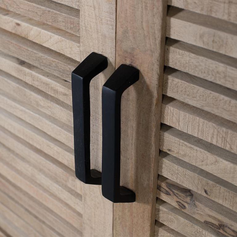 Jaylene Sideboard - Mango Wood - Louvered - 4 Door - Extra Large - 200cm