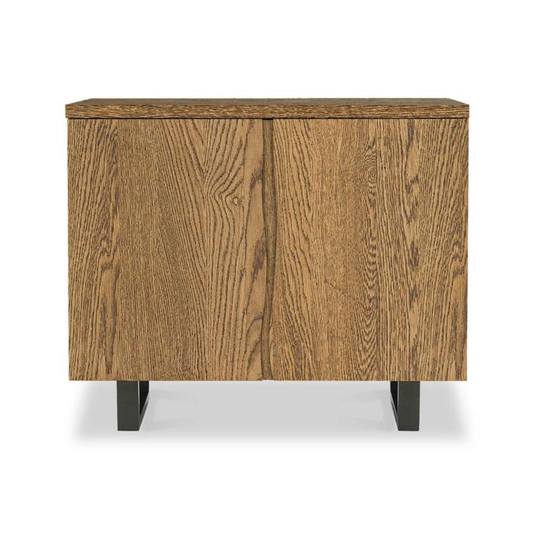 Jersey Sideboard - 2 Door Small - 90cm - Industrial Style - Oak